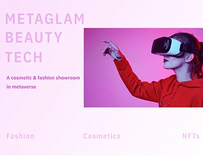 MetaGlam metaverse showroom concept cover