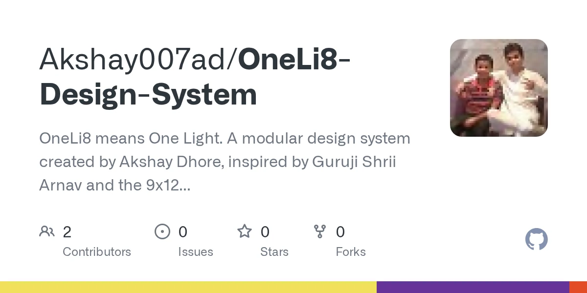 One Li8 Design System repository on GitHub